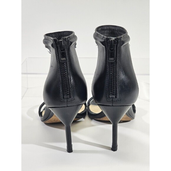 DMS Women's 35.5 5.5 Phillip Lim Black Leather Mirtini Heels Ankle Strap Pumps - Picture 7 of 12